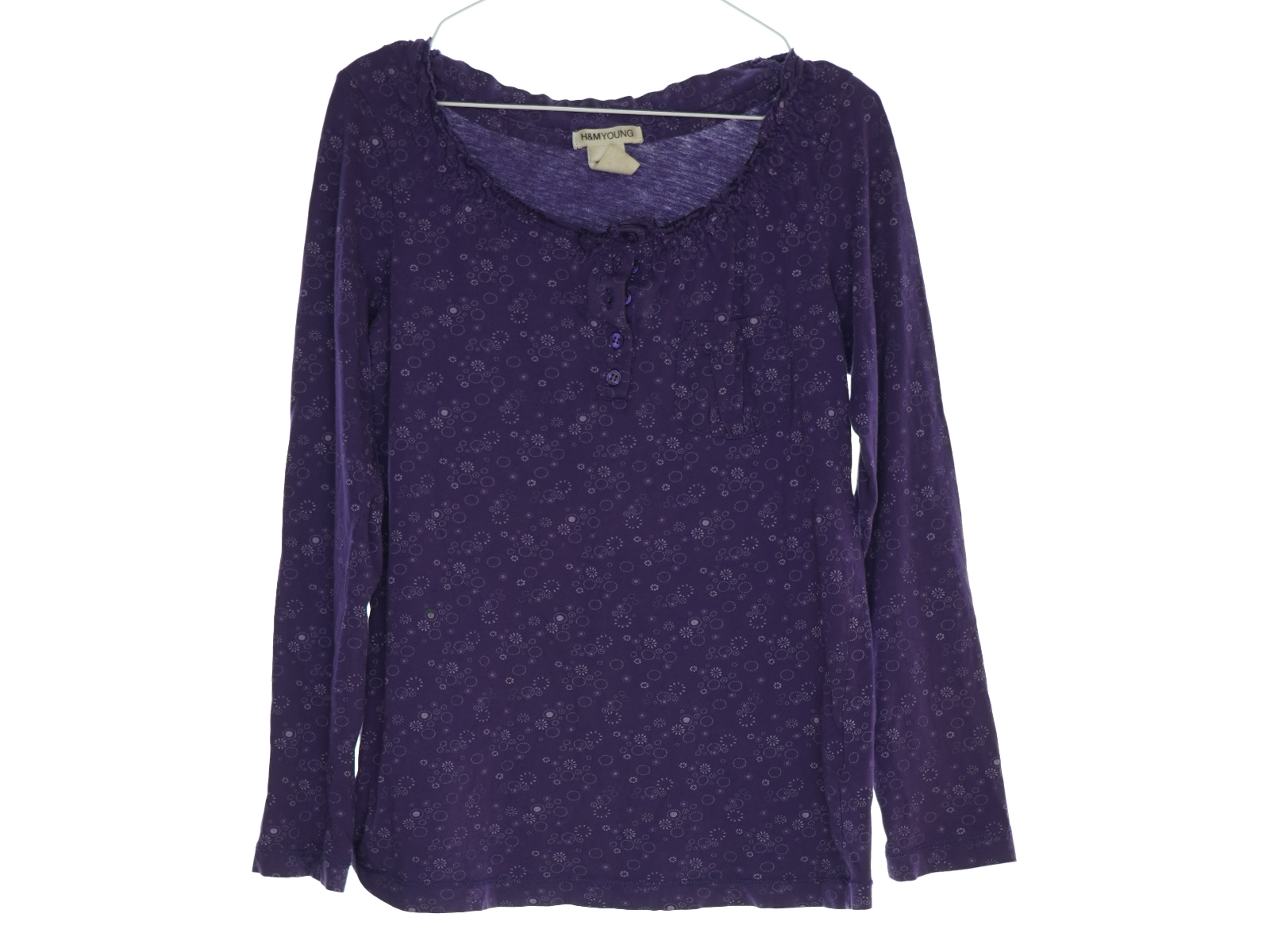 Langærmet bluse fra H&M (str. 11 til 12 år)
