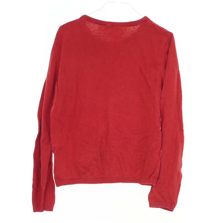 Rød striktrøje med hjerte fra H&M (str. 152)