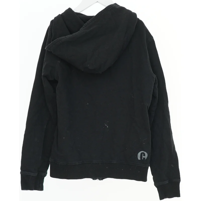 Sort hættetrøje med lynlås fra Cost bart (str. M)
