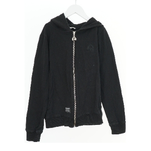 Sort hættetrøje med lynlås fra Cost bart (str. M)