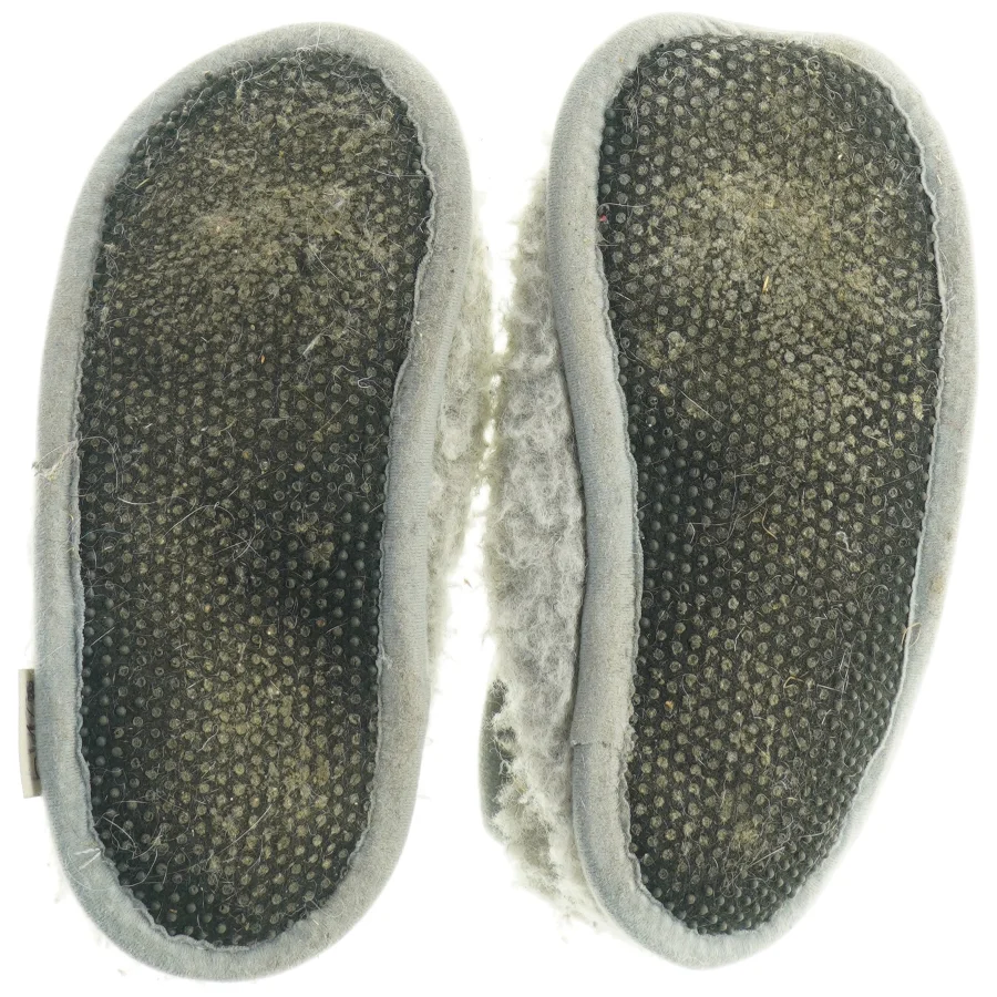 Brugte uld hjemmesko fra Nobel (str. Længde 24 cm)