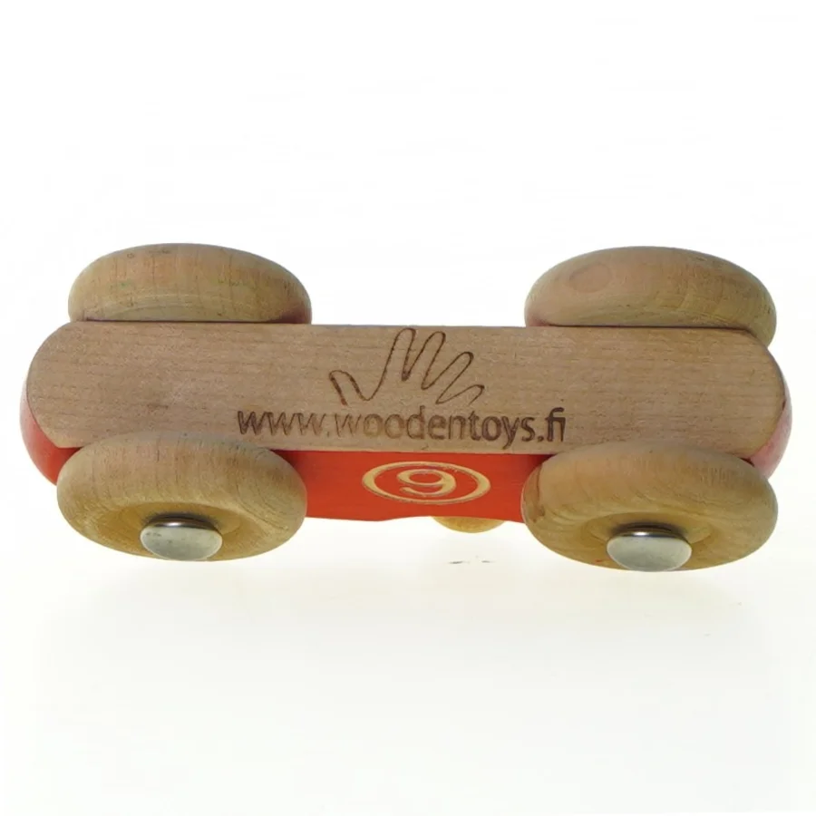 Racerbil fra Woodentoys (str. 11 x 4 cm)