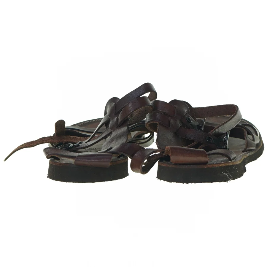 Flotte damesandaler i læder (str. 43)