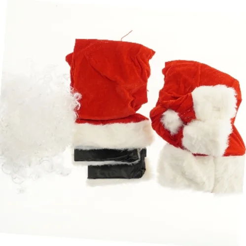 Julemandskostume med skæg