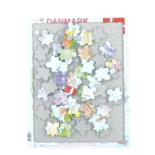 Puslespil med Danmarks motiv (str. 37 x 28 cm)