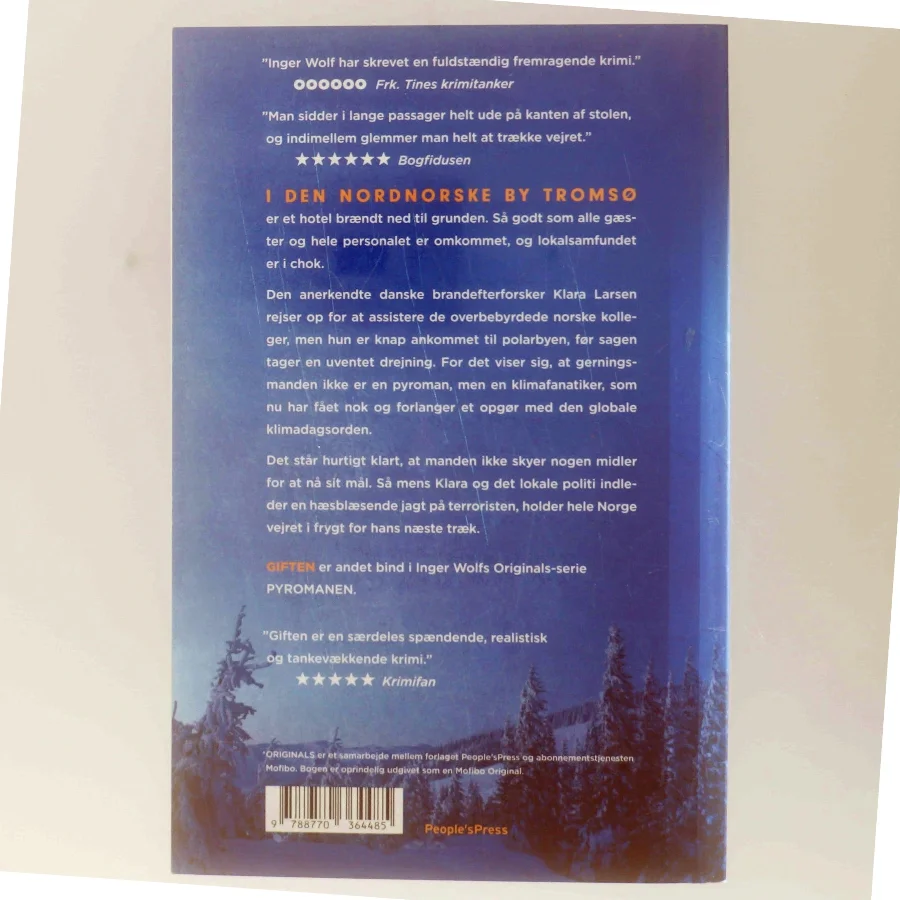 Giften : krimi af Inger Wolf (Bog)