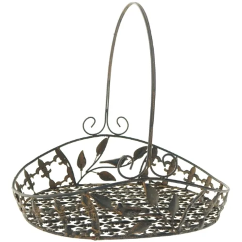 Dekorativ metal kurv (str. 40x30x40 cm)