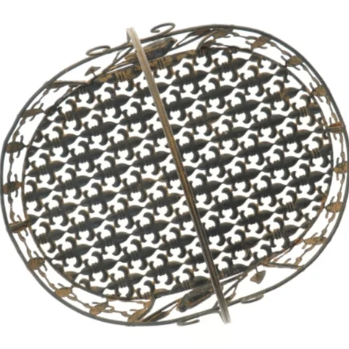 Dekorativ metal kurv (str. 40x30x40 cm)