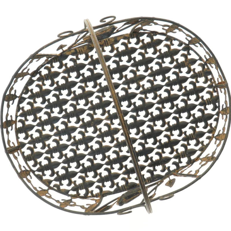Dekorativ metal kurv (str. 40x30x40 cm)
