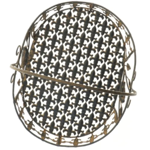 Dekorativ metal kurv (str. 40x30x40 cm)