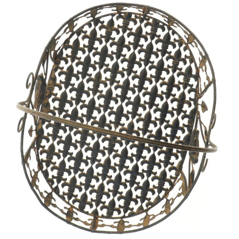 Dekorativ metal kurv (str. 40x30x40 cm)