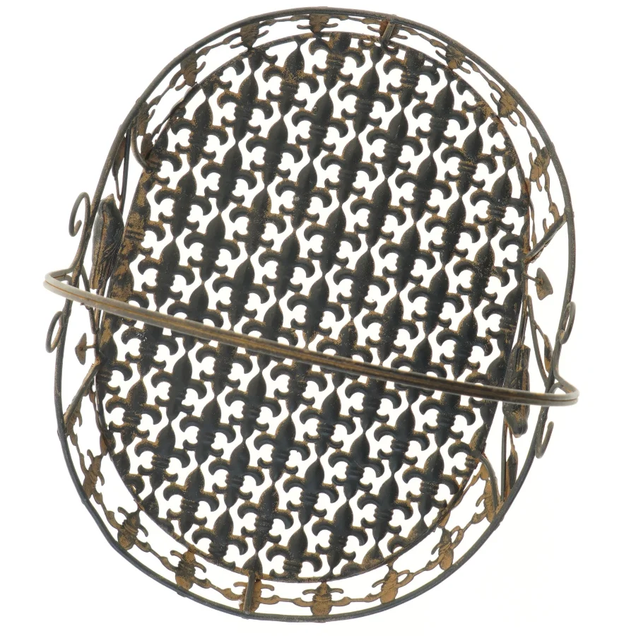 Dekorativ metal kurv (str. 40x30x40 cm)