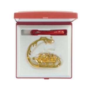 Georg Jensen juleuro 1995 fra Georg Jensen (str. 10x9 cm)