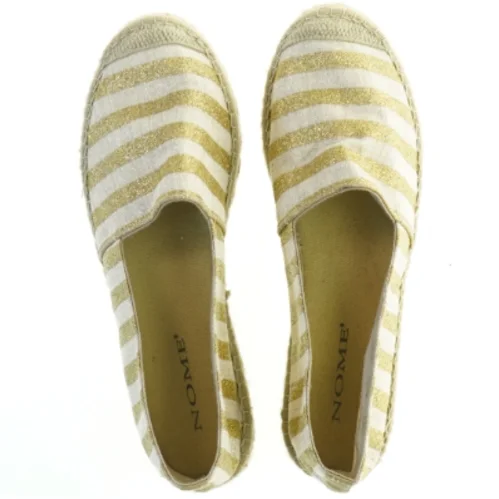 Espadrillos i guld og hvid fra Nome (str. 38)