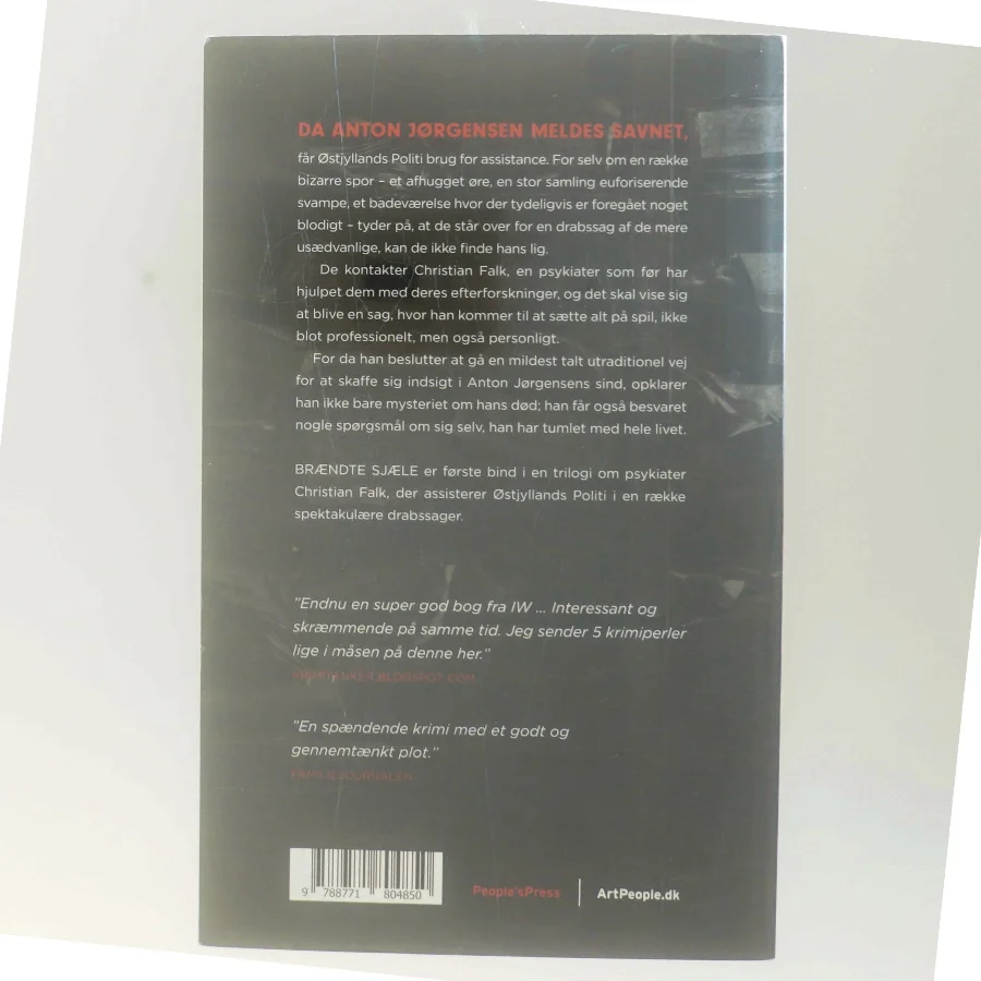 Brændte sjæle : krimi af Inger Wolf (Bog)