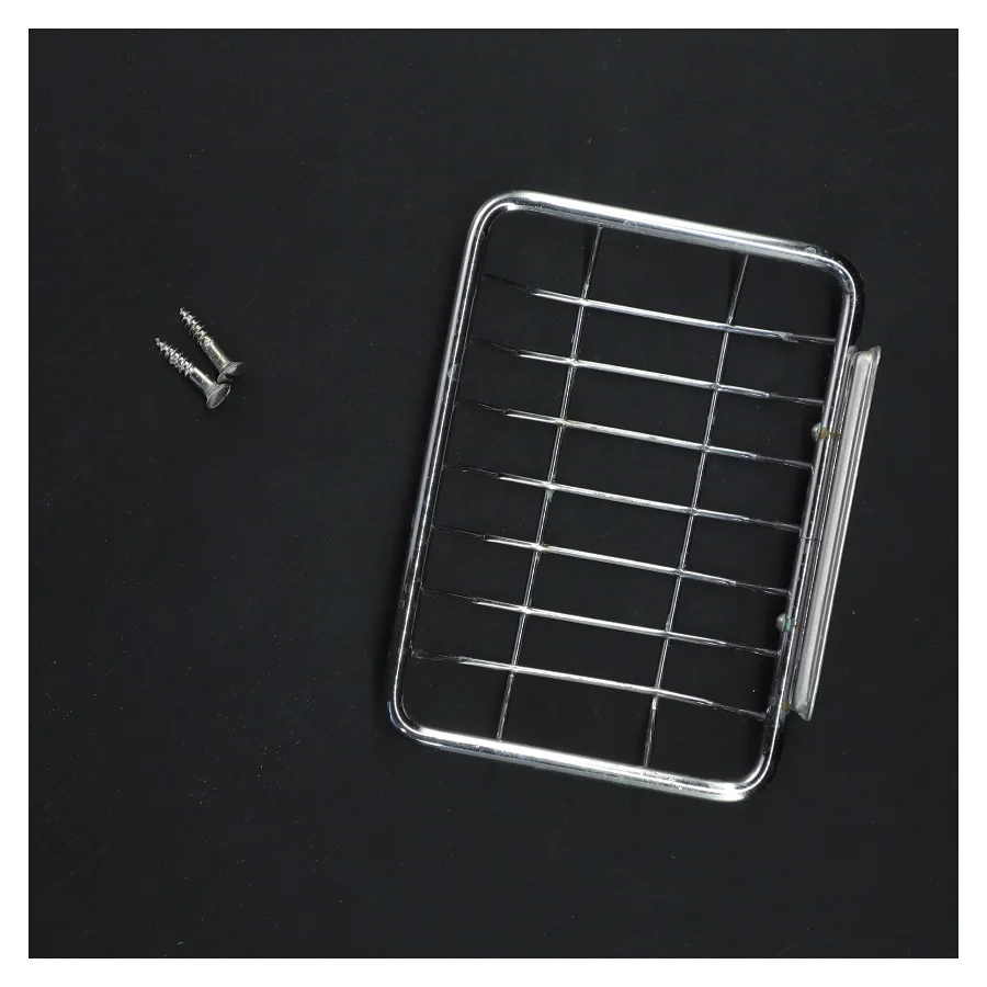 Væghængt trådkurv med skruer (str. 13x10 cm)