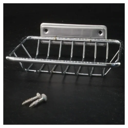 Væghængt trådkurv med skruer (str. 13x10 cm)