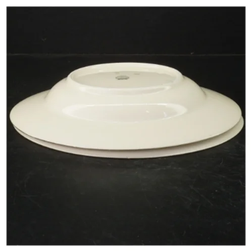 Porcelænstallerkner med sort rose fra KPM (str. Ø. 26 cm)