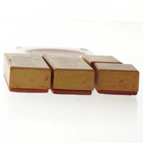 Stempelsæt med piratmotiver fra Panduro (str. 9 x 6 cm - 4 x 4 cm)