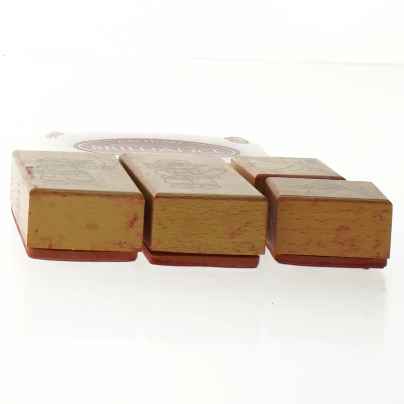 Stempelsæt med piratmotiver fra Panduro (str. 9 x 6 cm - 4 x 4 cm)