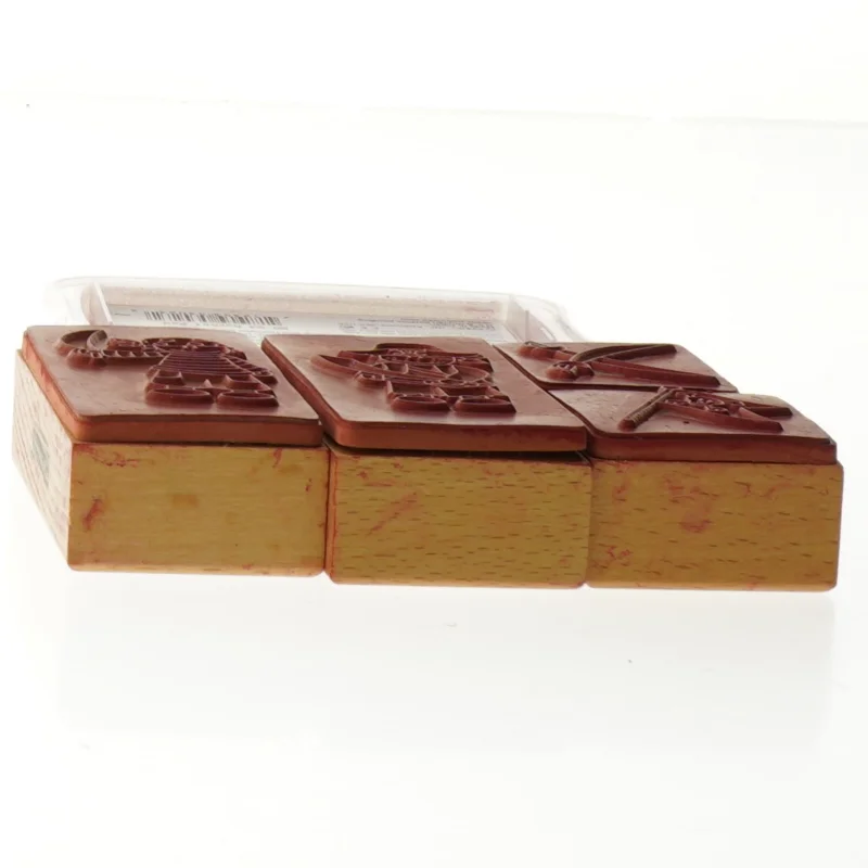 Stempelsæt med piratmotiver fra Panduro (str. 9 x 6 cm - 4 x 4 cm)