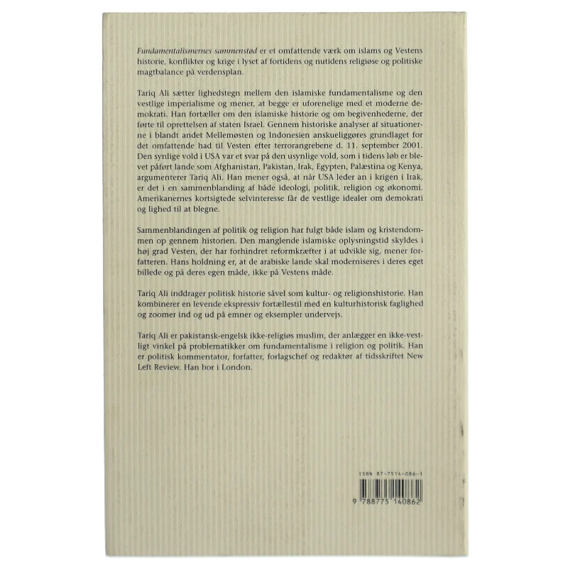 Fundamentalismernes sammenstød : korstog, jihad og modernitet af Tariq Ali (Bog)