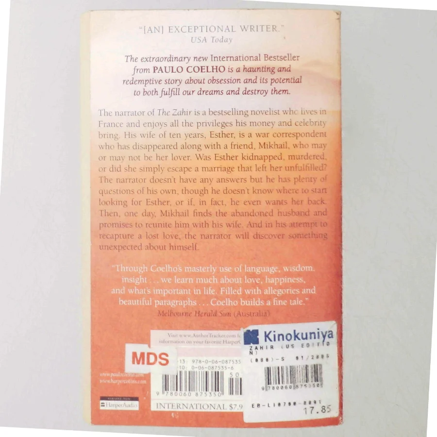 The Zahir af Paulo Coelho (Bog)