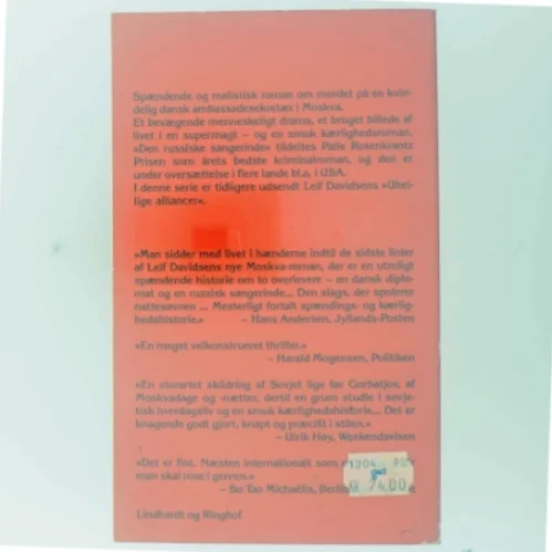 Den russiske sangerinde af Leif Davidsen (Bog) fra Lindhardt og Ringhof