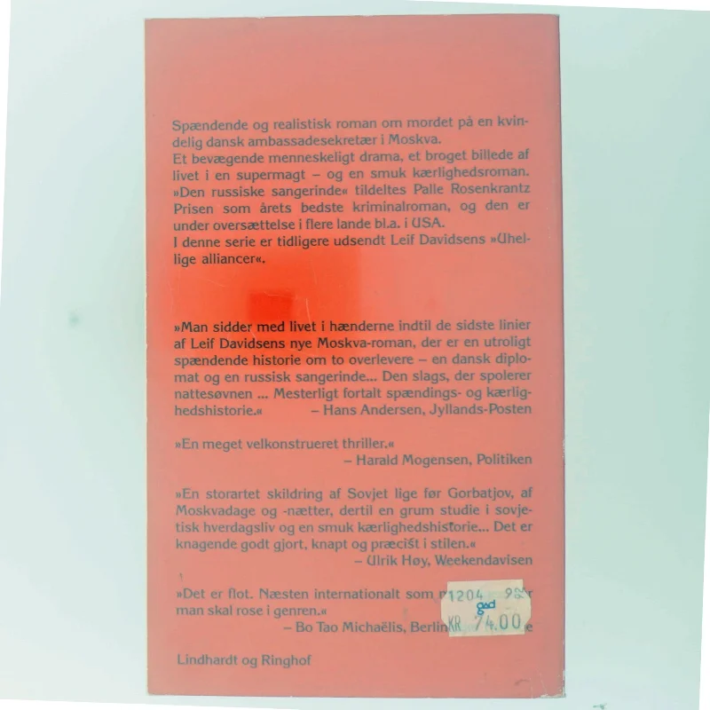 Den russiske sangerinde af Leif Davidsen (Bog) fra Lindhardt og Ringhof