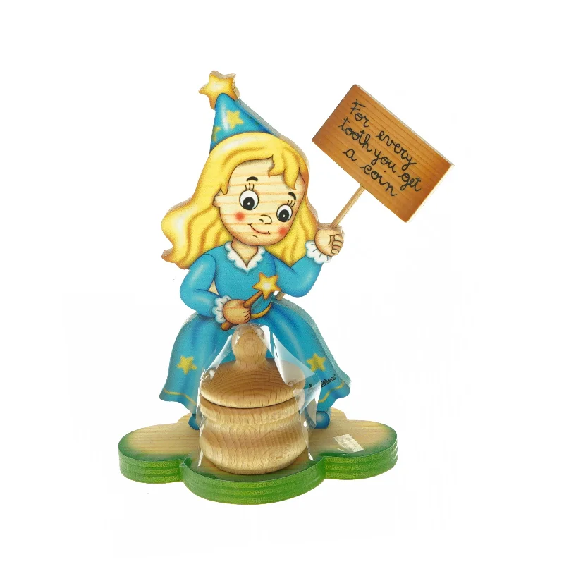 Tandfeen med lille bøtte til tænder 