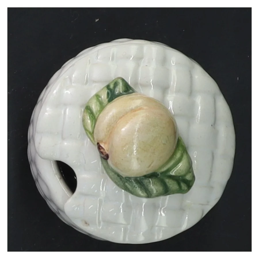 Keramik beholder med låg (str. 8,5x6 cm)