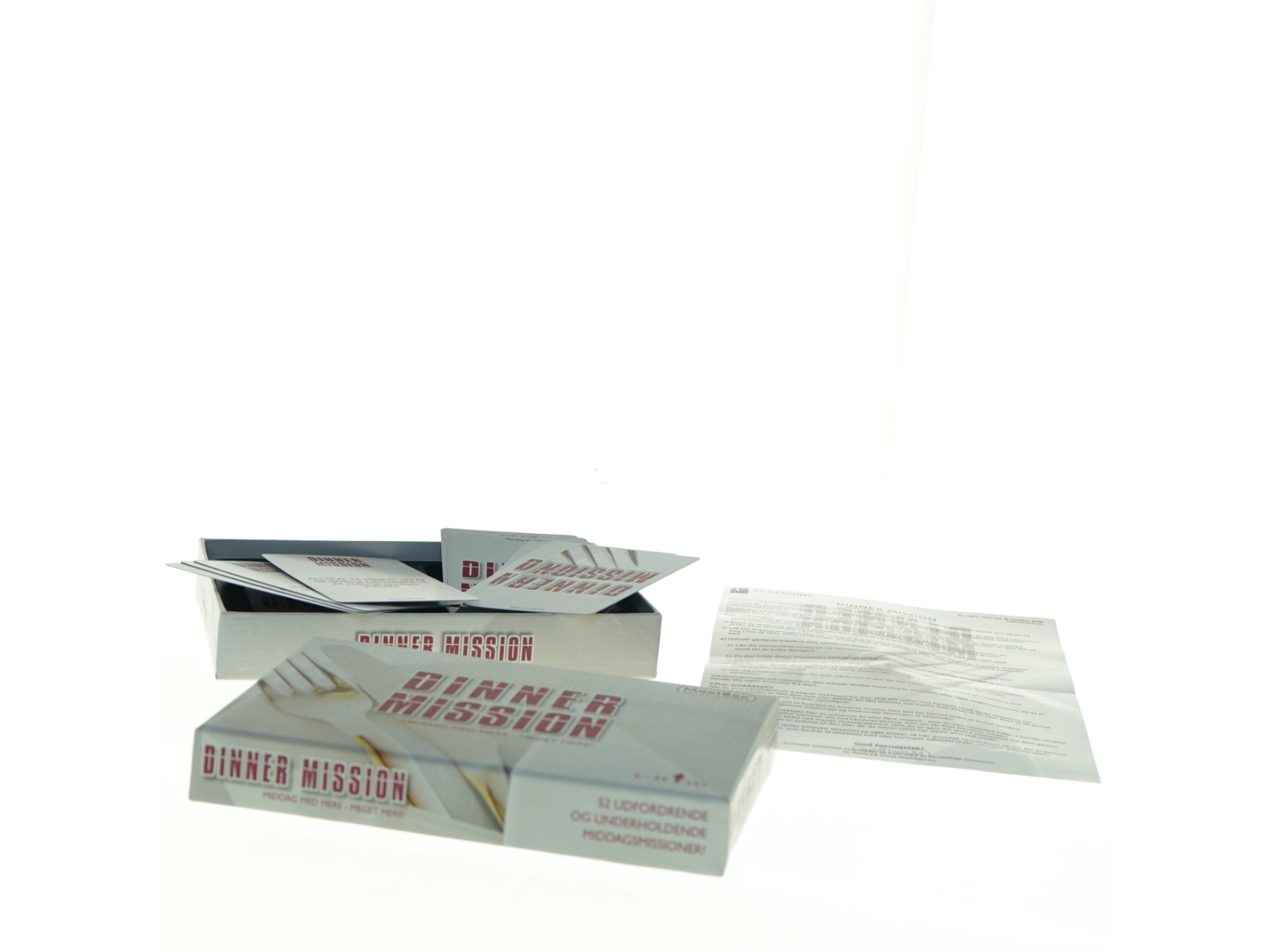 Spil 'Dinner Mission' med 52 udfordringer (str. 16 x 11 cm)