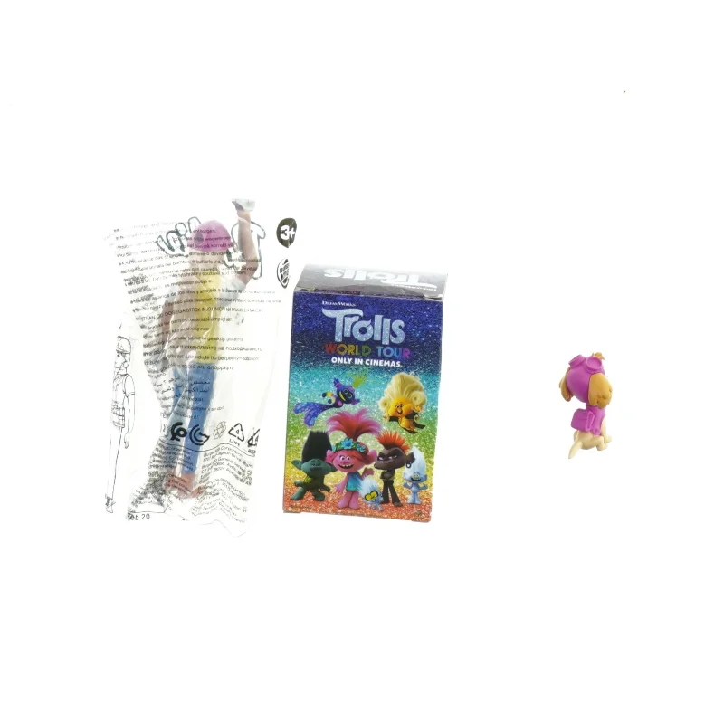 Blandede figurer, trolls, paw patrol og Barbie (str. Blandet)