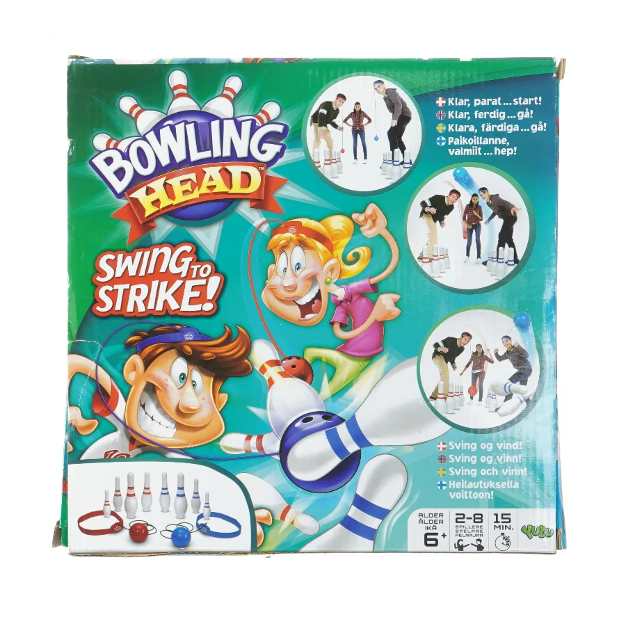Bowling Head brætspil fra Yulu (str. 27x27x6 cm)