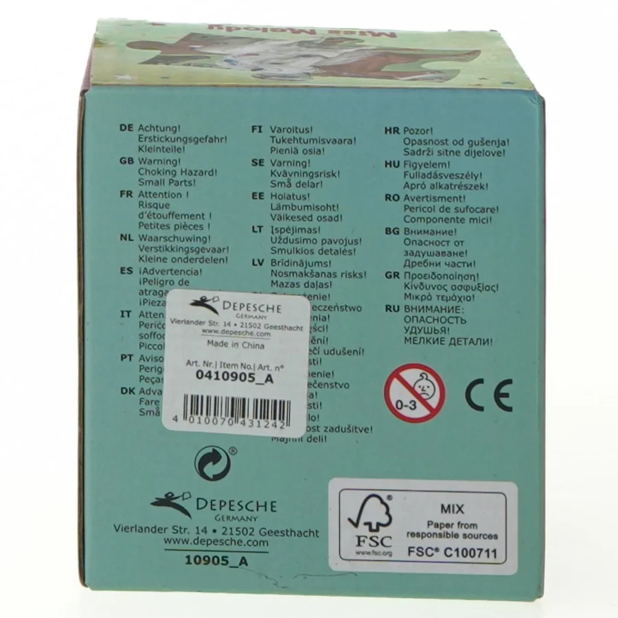 Puslespil, 50 fra Miss Melody (str. 8 x 7 cm)