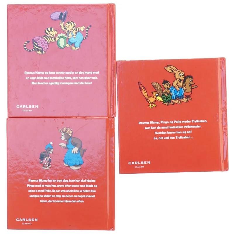Min egen kuffert med 3 Rasmus Klump bøger fra Carlsen Egmont (str. 15 gør en 3 cm)