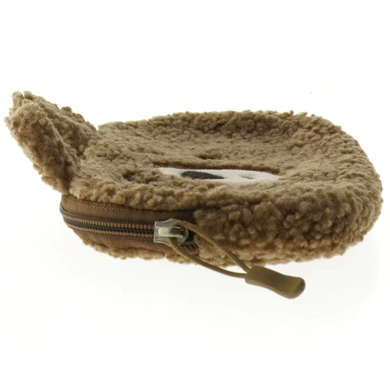 Pennehus i plys med dyremotiv (str. 23 x. 13 cm)