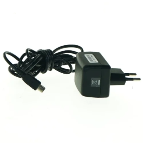 Sort oplader med USB-mini stik (str. 187 cm)