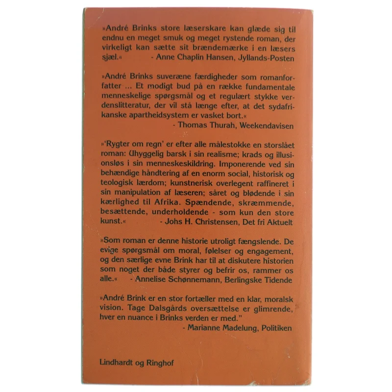Rygter om regn af André Brink (Bog)