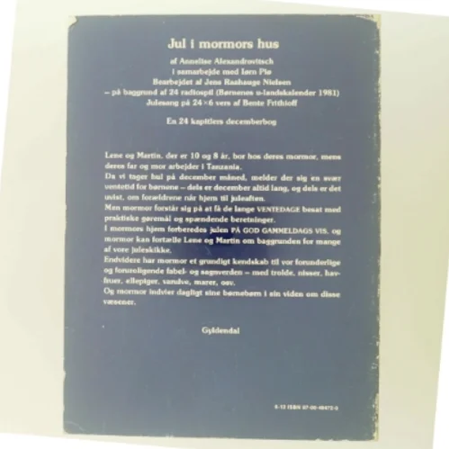 Jul i mormors hus bog fra Gyldendal