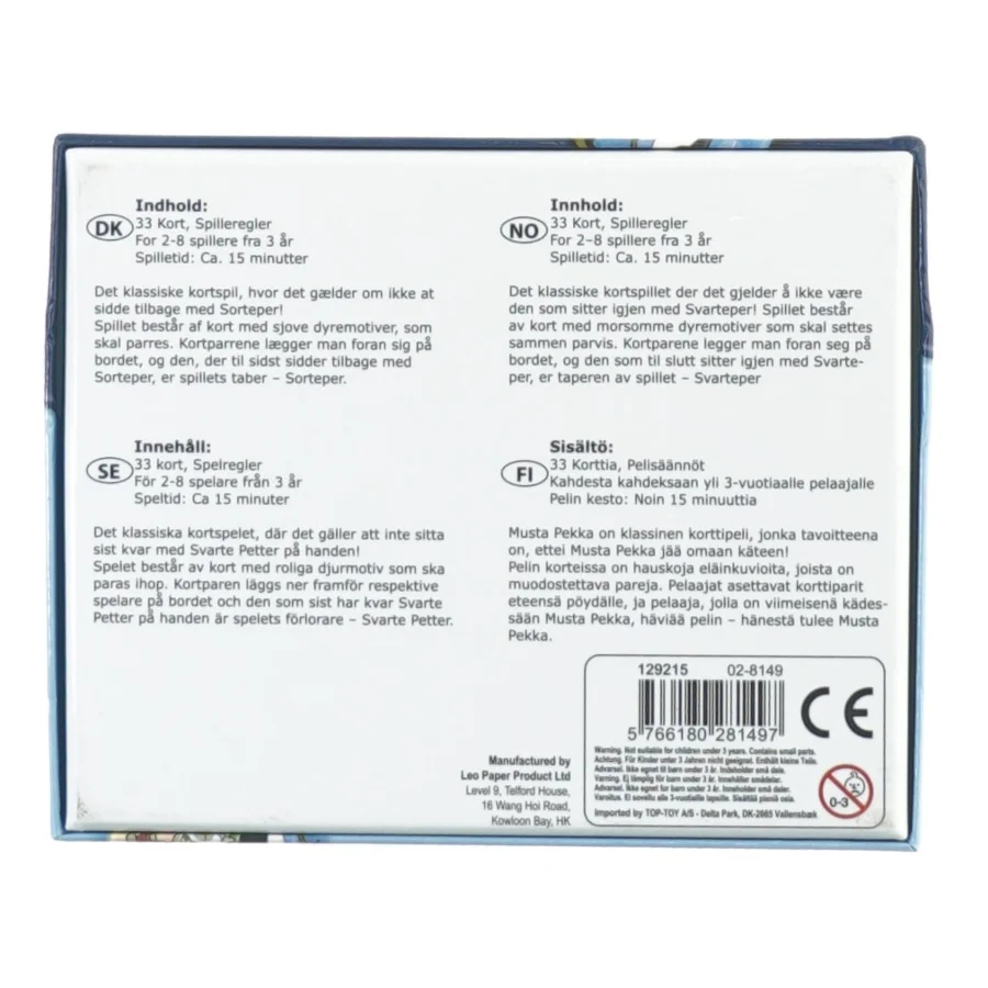 Sorteper fra Leo Paper (str. 17 x 14 cm)