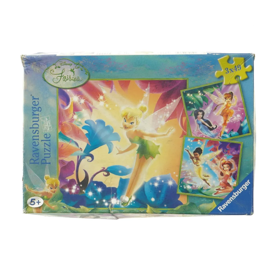 Disney Fairies puslespil fra Disney (str. 3 x 49 brikker)