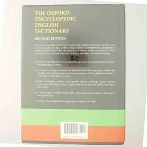 The Oxford Encyclopedic English Dictionary af Judy Pearsall, Bill Trumble (Bog)
