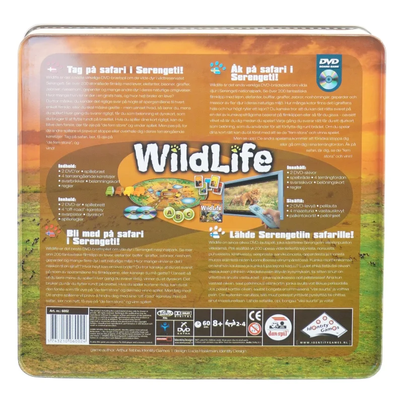 Wild life dvd game fra Dan Spil (str. 28 x 8 cm)