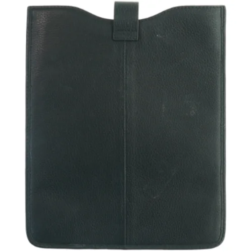 Sort lædermappe fra Adax (str. 25,5x21 cm)