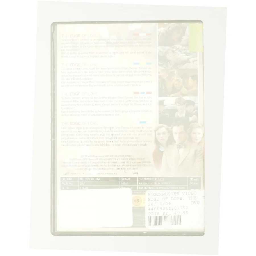 The edge of love fra dvd