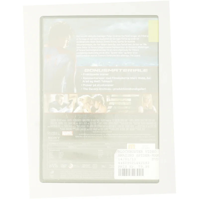 The amazing spider-man fra dvd