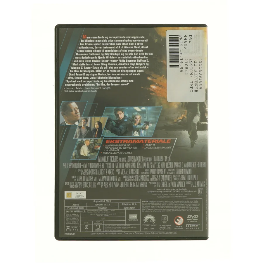Mission impossible 3 fra dvd