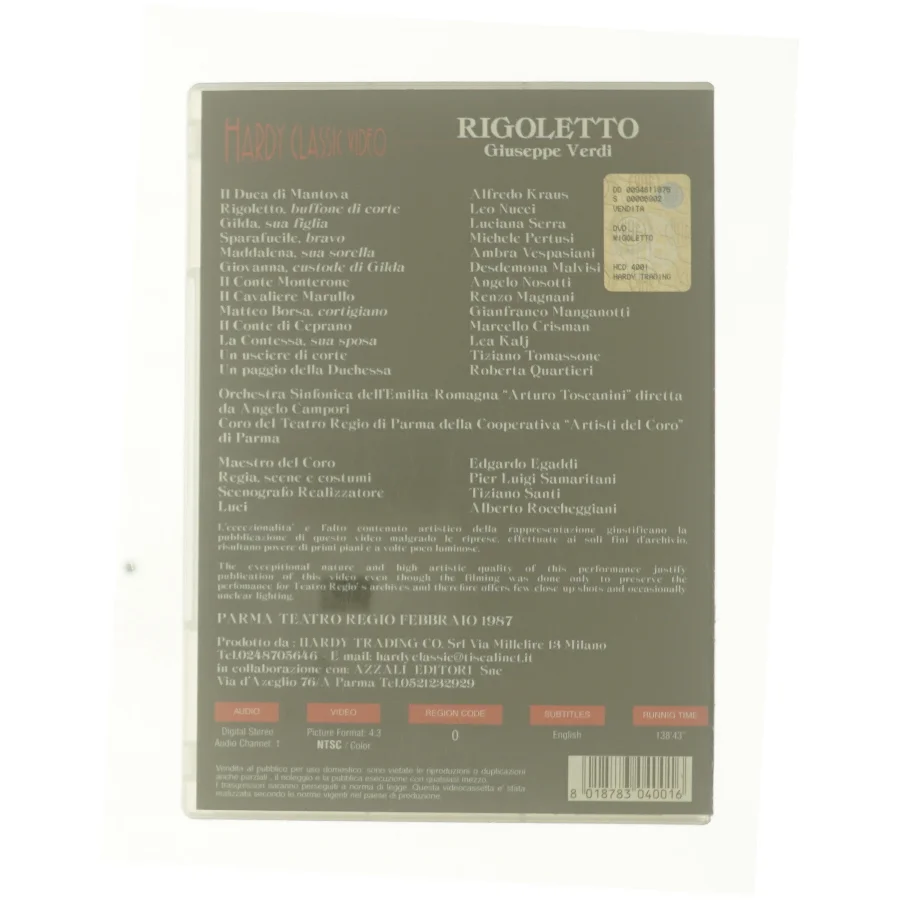 Rigoletto (DVD) fra DVD