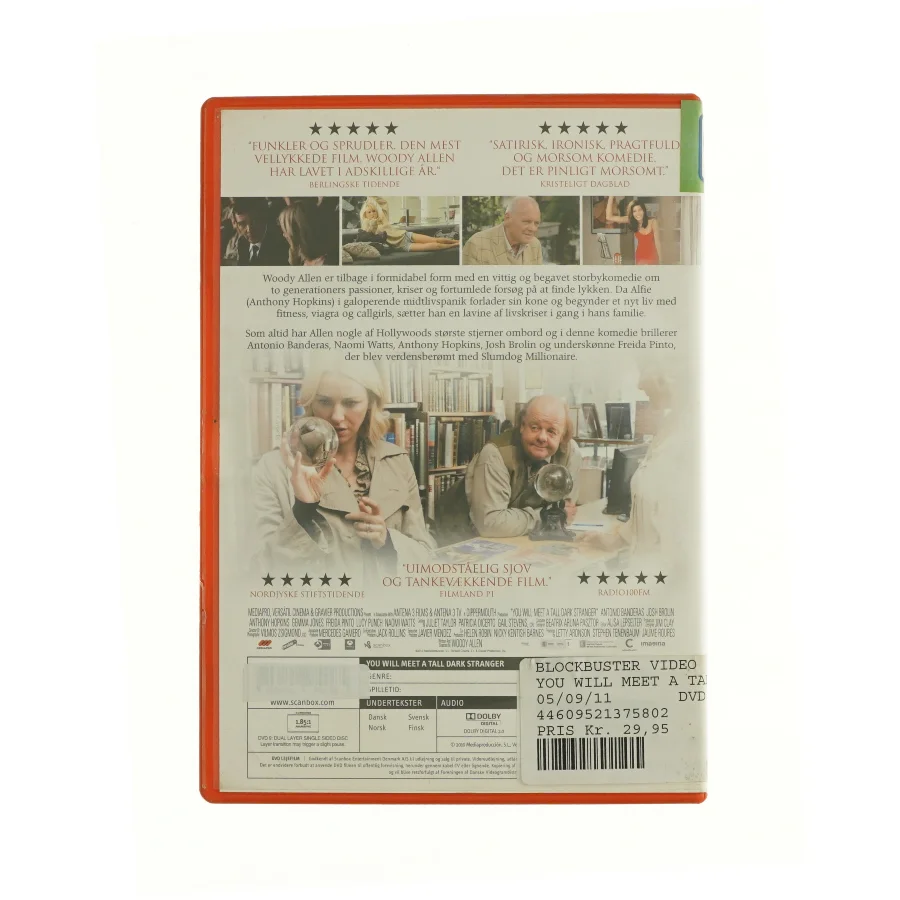You will meet a tall dark stranger fra dvd